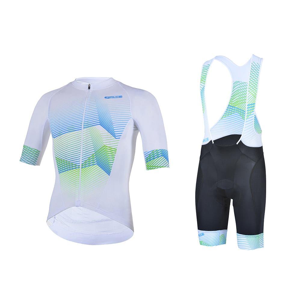 Completo Estivo Electric Tute da ciclista Threeface S white